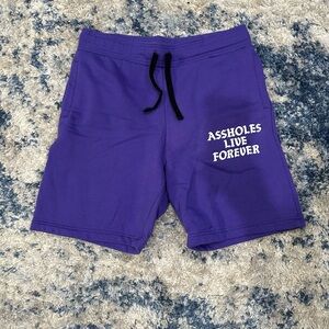 ALF Purple Graphic Shorts with Black Drawstring